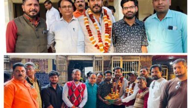 Bilaspur News:– प्रेस क्लब अध्यक्ष अजीत मिश्रा का रतनपुर में आतिशी स्वागत, महामाया दर्शन को पहुंचे