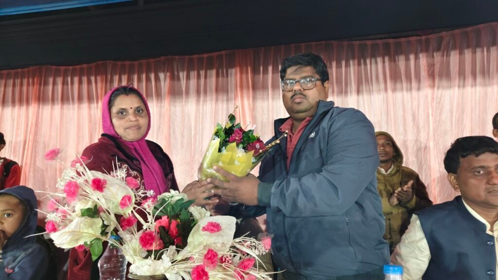 राज्य स्तरीय कबड्डी प्रतियोगिता के दूसरे दिन मुख्य अतिथियों का हुआ भव्य अभिनंदन