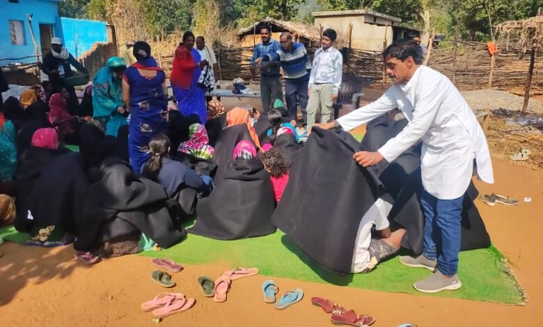 Ratanpur News:– सुदूर वनांचल शिवपुर में ठंड से जूझते ग्रामीण